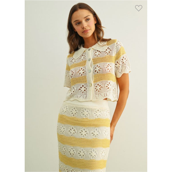Crochet Polo Top