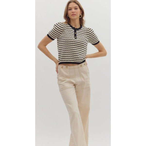 Puff Short Sleeve Henley