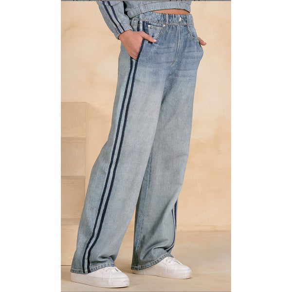 Striped Sweatpant Jeans