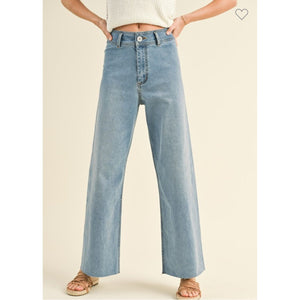 Straight Wide Leg Denim