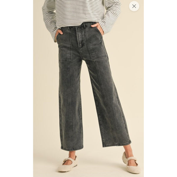 Wide Leg High Rise Jean