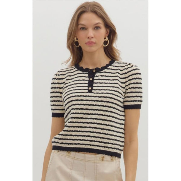Puff Short Sleeve Henley