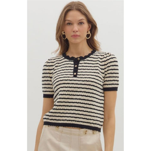 Puff Short Sleeve Henley