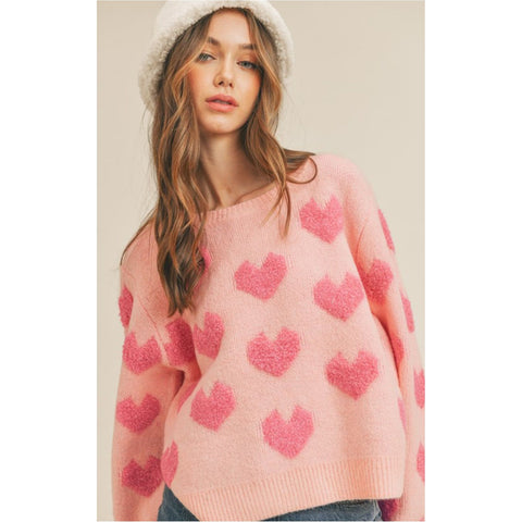 Multi Heart Sweater