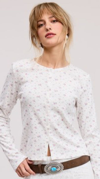 Floral Light Weight Cardigan Top
