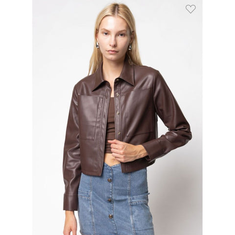 Chocolate Leather Jacket