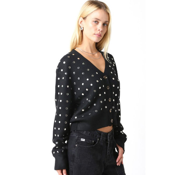Silver Studded Cardigan