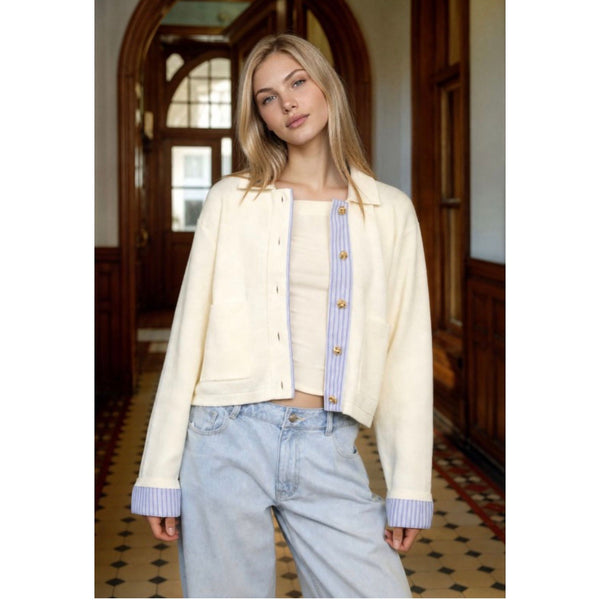 Mixed Media Cardigan