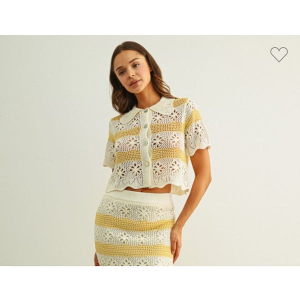 Crochet Polo Top