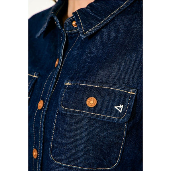 Dark Denim Button Up Shirt