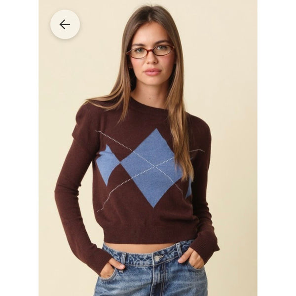 Argyle Crew Neck