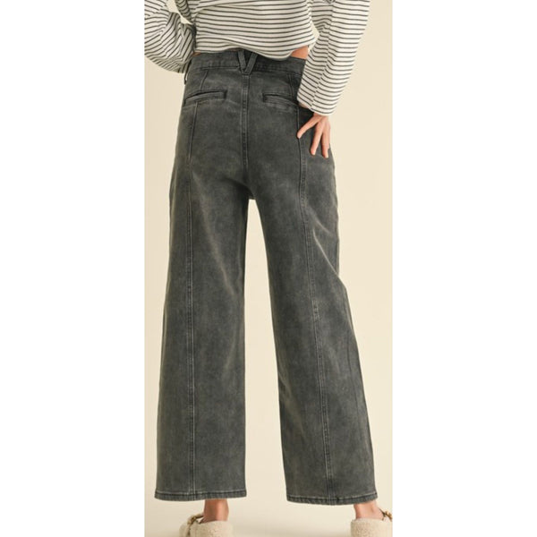 Wide Leg High Rise Jean